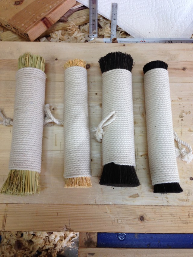 L-R-home made, coarse, medium, fine